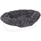 SCRAPCOOKING PARTY Housse pour lit pour chien - Flamingo Pet Products - Domus - 95/110 cm - Grise - Amovible et lavable