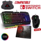 Pack Clavier semi-mécanique - SPIRIT OF GAMER - Pro-K5 - Souris RGB - Tapis PRO - Convertisseur inclus