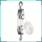 V BESTLIFE VBESTLIFE Poulie en Zinc 270° Pivotante Corde Polyéthylène Été Intègre Palan Treuil Lourde Manuelle Levage Installation