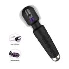 YARZHEEN Wand Masseur sans fil avec 8 Ultra-Puissant Gamme de Vitesses et 20 Pulsations - Personnelle Thérapie Wand Massager - USB