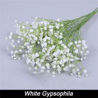 1pcs - Gypsophile blanc - Fleurs Artificielles Gypsophila,Bouquet En Plastique Pour Bébé, Décoration Pour La