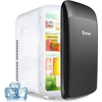 GIANTEX Mini Réfrigérateur 15L Portable Fonction ECO, Friod/Chaud 5 ℃ ~ 50 ℃, Mini Frigo pour Ménager/Automobile, 38X33X27CM