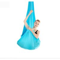 Bleu Hamac Aérien De Yoga, Premium, Soie, Balançoire, Anti-gravité