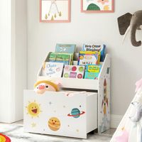 Étagère de rangement enfant pour jouets et livres - SONGMICS - GKR41WT - Blanc - 62,5 x 29,5 x 70 cm
