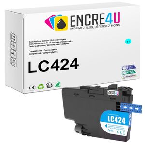 Lot De 4 Cartouches D'encre Noire Compatibles Brother - Modèles DCP-J132W, MFC-J4410DW...
