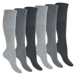 Lot De 3 Paires Chaussettes Diabétiques Mokah Stone - Lycra Et Coolmax, évacue L'humidité - Homme/Femme - 9