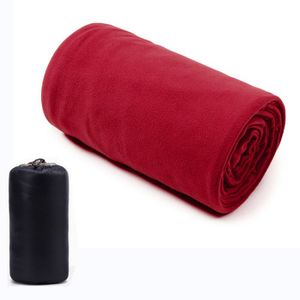 OKBY Sac De Couchage Polaire Léger Et Chaud Vert Militaire - Idéal Camping Randonnée Et Extérieur