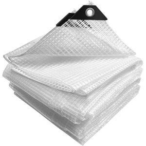 Bâche De Protection Lourde 4x6 M – Blanche – 260g/m² – Avec œillets Inox