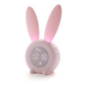 Radio réveil Réveil numérique Portable en forme de lapin, avec 