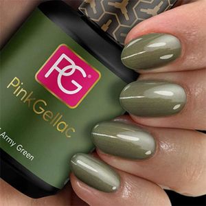 VERNIS A ONGLES Vernis À Ongles - Gellac 115 Green. 15 Gel Manucure Nail Uv Lampe Top Coat Résistant
