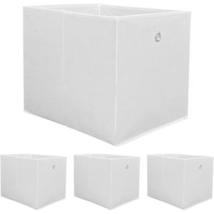 BOITE DE RANGEMENT 4 Boîtes De Rangement Kallax - 33X38X33 Cube En Ti