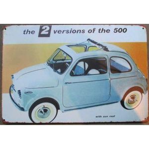 Plaque Murale Métal Vintage 30x20cm – Décoration Voiture De Course Ancienne