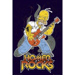 AFFICHE - POSTER The Simpsons - Lets Rock - 61x91,5cm - AFFICHE - POSTER