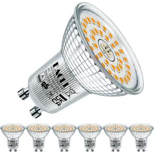 Lot de 4 Ampoules LED Spot 5W équivalent Ampoule Halogène 40W Ampoule GU10 LED Froid Chaud 6000K 450LM Non Dimmable 120° Angle de Faisceau 