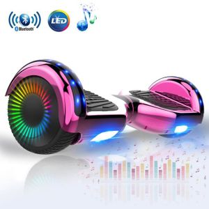 ACCESSOIRES HOVERBOARD Hoverboard 6.5 pouces - MICROGO - Rose - Bluetooth LED FLASH - Moteur Puissant