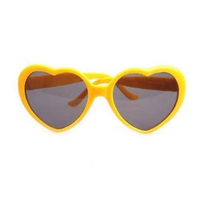 Lunette jaune coeur - Cdiscount