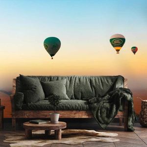 PAPIER PEINT Papier peint panoramique montgolfieres du desert