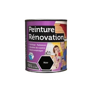 PEINTURE - VERNIS Peinture Spécial rénovation carrelage cuisine radiateur électroménager Noir2 Litres