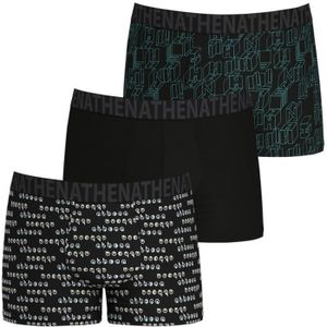 BOXER - SHORTY ATHENA Lot de 3 boxers  Easy Fun Noir HOMME