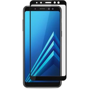 FILM PROTECT. TÉLÉPHONE Verre Trempe Samsung Galaxy A8 2018 A530 - Film Bord Noir Vitre Integral Protection Ecran Resistant [Phonillico®]