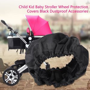 ENJOLIVEUR SALALIS Enjoliveur de roue Housses de Protection des roues de poussette pour enfants et bébés, accessoires noirs jeux landau