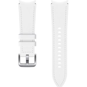 BRACELET MONTRE CONNEC. Bracelet Hybride en cuir pour G Watch 4 Classic 115mm, S/L Blanc Samsung
