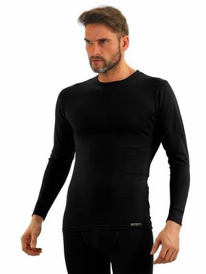 Maillot de corps Sesto senso Maillot de Corps Coton 95% Longues Manches sous-Vetements Haut Thermique Homme
