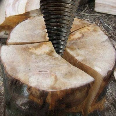 Fendeuse A Bois Occasion Fendeur De Bois Avec 6 Adaptateurs – Fendeur Précis Et Rapide Pour Bois – Fendeur Conique – Foret à Bois De Chauffage – Compatible Avec Perceuse, Visseuse Sans