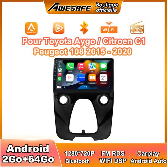 Autoradio PEUGEOT 108 Référence B001156580 - Occasion, Bon état, Kilométrage 127490 Km
