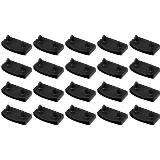 Lot De 20 Supports Pour Sommier à Lattes - 53 Mm, Blanc, Pour Lit Simple Ou Double, Remplacement Facile