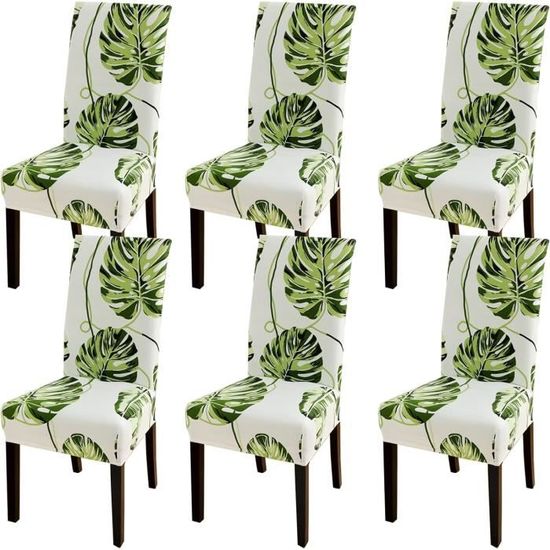 Lot De 6 Housses De Chaise Imperméables Extensibles - Grises Foncées, Lavables, Pour Salle à Manger, Hôtel Et Maison