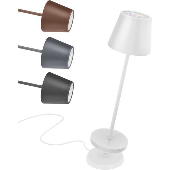 Lampe De Table Extérieure À Batterie Led Réglable Lumière De Table Sans Fil  Ip54 Rgb Lampe De Recharge[Z1] - Cdiscount Maison