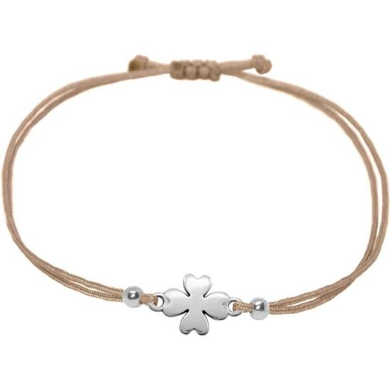 Plaqué 18K Bracelet Femme 2 Pièces Bijoux Trèfle Porte