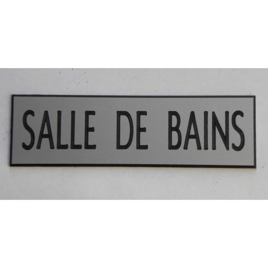 Plaque Gravee Adhesive Pancarte Salle De Bains Format 50 X 150