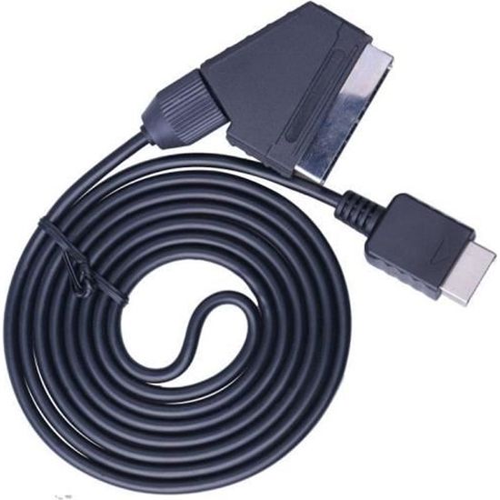 [] Câble péritel tv - av lead real rgb, remplacez le câble de connexion pour ps1 / ps2 -