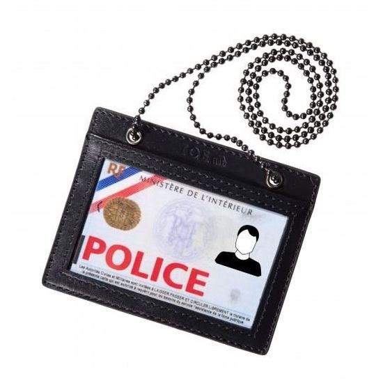 porte carte tour du cou police cdiscount bagagerie maroquinerie