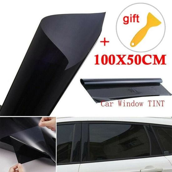 Film Teinté Voiture Noir 15% VLT - 53cm X 3m - Anti-UV 99% - Protection Solaire Et Intimité