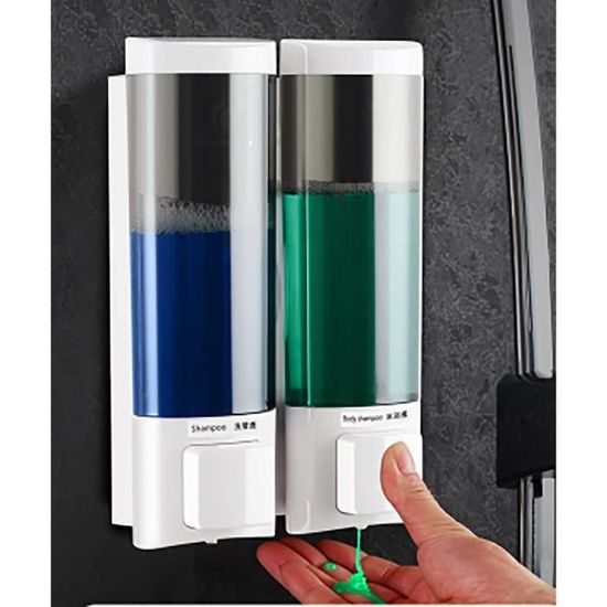 Shampooing mural en plastique Gel douche Gel Distributeur de savon