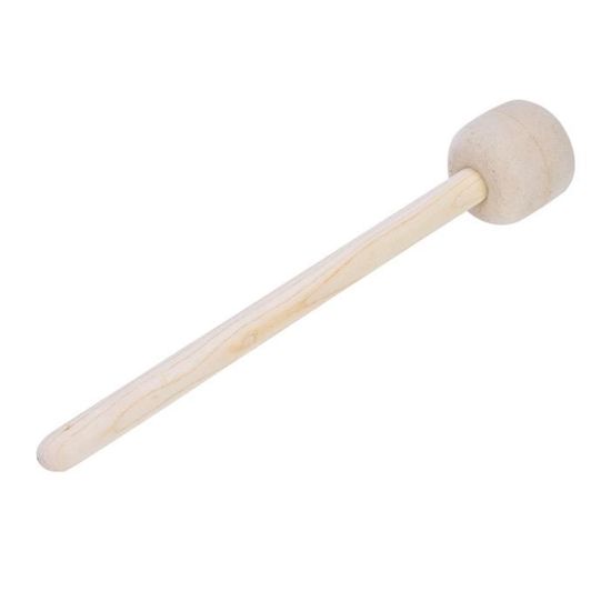 Baguettes De Grosse Caisse (bass Drum Mallets) Avec Tête En Feutre De Laine - Paire Noire Avec Poignée Caoutchouc