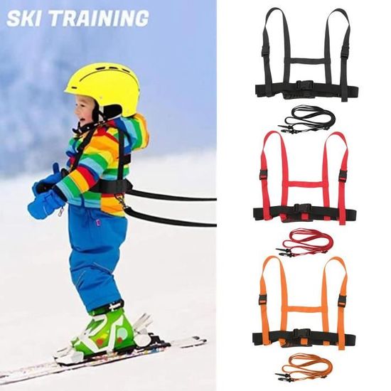 Harnais de ski pour enfants Harnais d'épaule de ski pour enfants avec  laisse réglable Harnais d'entraînement de patinage A8412 - Cdiscount Sport