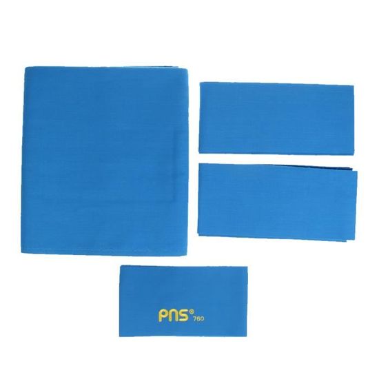 Tapis De Billard Professionnel En Feutre Mélange Laine - Bleu, 2.1 M - Prédécoupé, 6 Bandes De Coussin Incluses - Pour Table De Billard Intérieure - 3