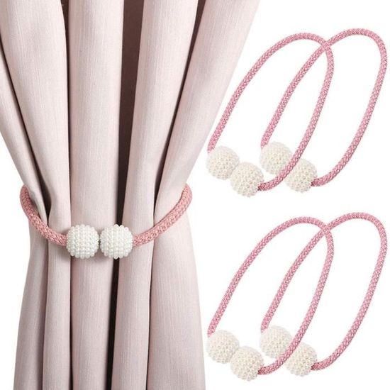 Embrasses Pour Rideaux - Lot De 2, Design Tissé, Sans Perçage, Pour Maintenir Rideaux Et Voilages (convient 2 à 4m De Large)