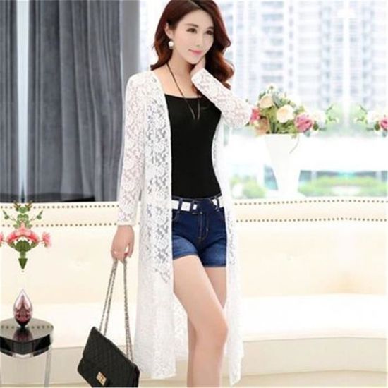 Gilet dentelle plage deals
