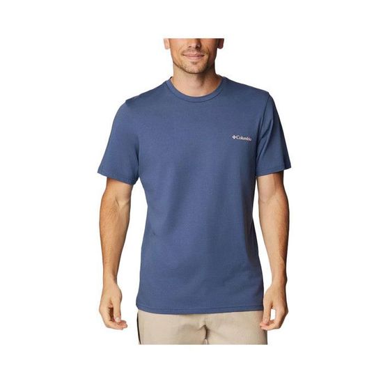 T-shirt Homme Columbia PFG – Pêche Et Outdoor – Manches Courtes – Bleu – Taille XL