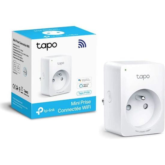 Tapo Multiprise Connectée WiFi, Prise Intelligente compatible avec HomeKit,  Alexa et Google Home, 10A Type E - Cdiscount Bricolage