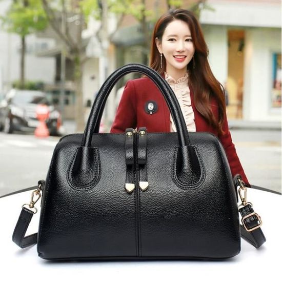 Sac noir luxe femme deals