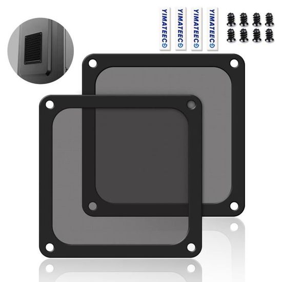 8 Grilles Filtres Anti-poussière 80mm Pour Ventilateurs PC - Housse Blanche En PVC