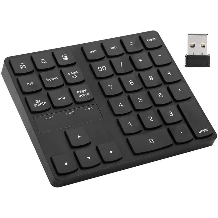 Pavé Numérique Sans Fil - GIGICIAL - 18 Touches - USB 2,4 GHz