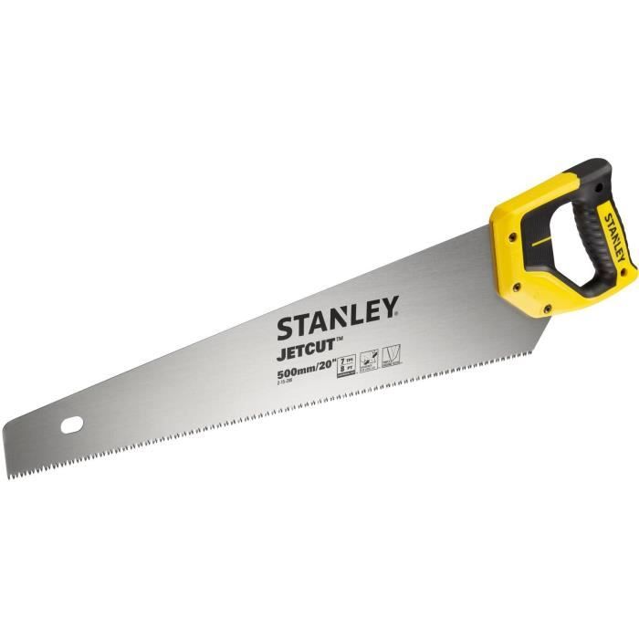 STANLEY Scie Egoine Jetcut Coupe de Debit Moyenne Section 380 mm 2-15-288 - Conçue en Acier C75S de 0,85 mm