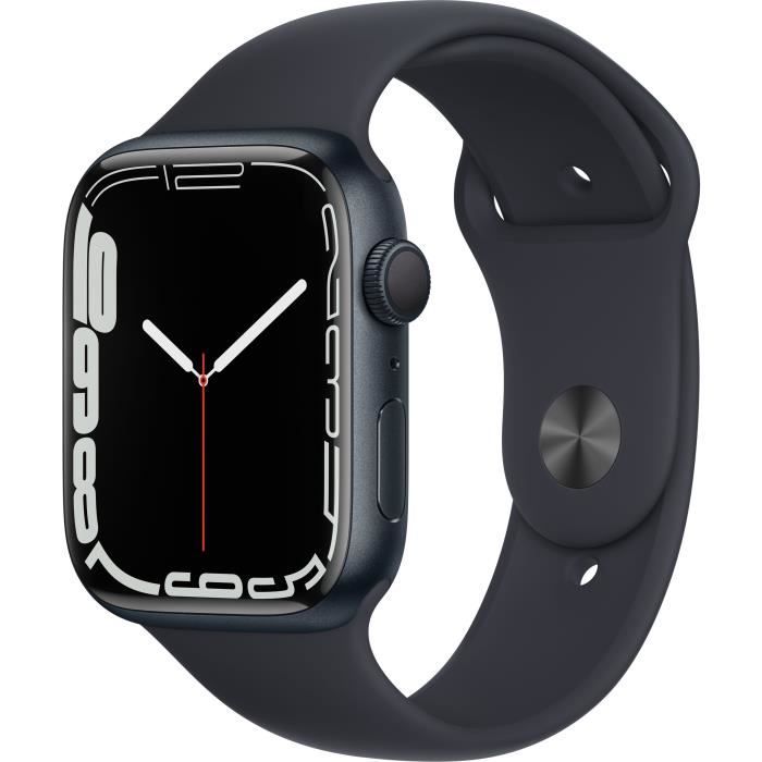 Apple Watch Series 7 GPS - 45mm - Boîtier Midnight Aluminium - Bracelet Midnight Sport